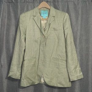 Green Vintage Houndstooth Jacket